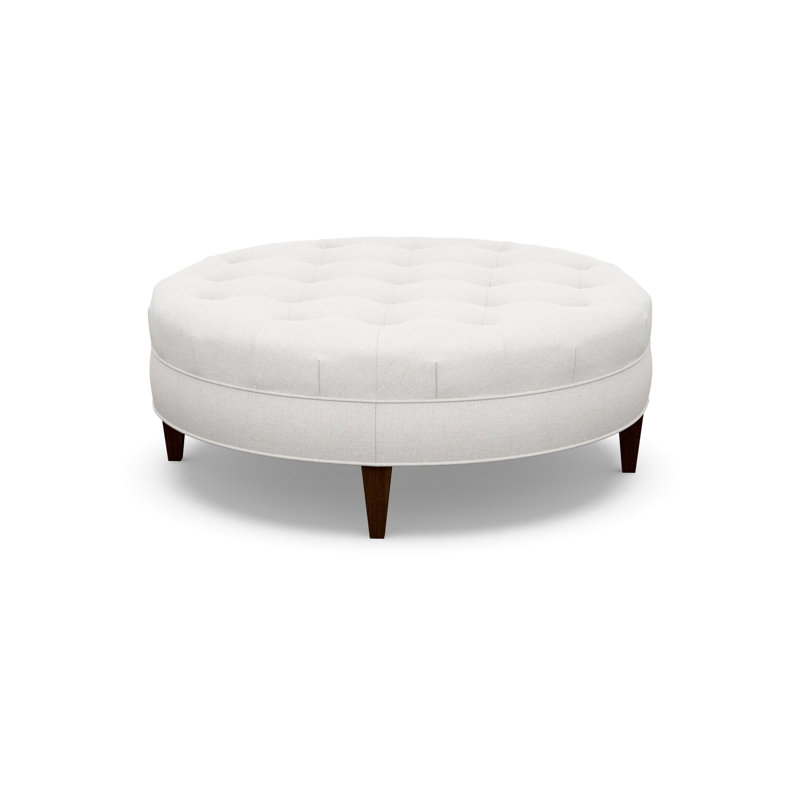 Round Ottoman, Walnut, 2245-80