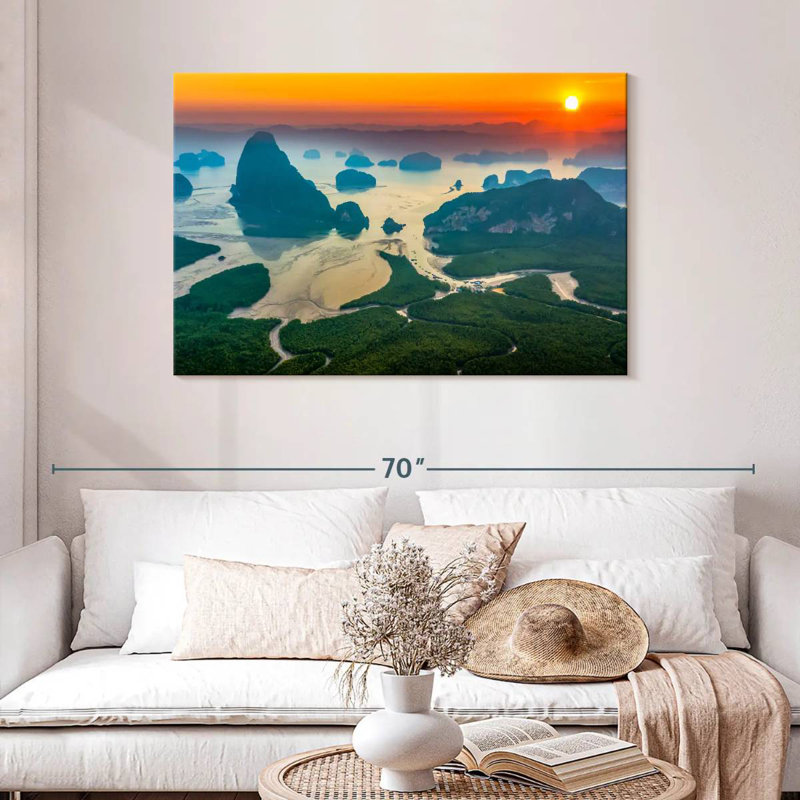 Lilie Phang Nga Bay Sunrise, H 30 po x l 45 po