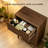 Modern Fluted 3-Drawer Nightstand – Curved Tambour Design Bedside Table with Storage, MDF Wood End Table-1941706712