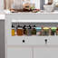 39.4”W Glass Top Kitchen Island