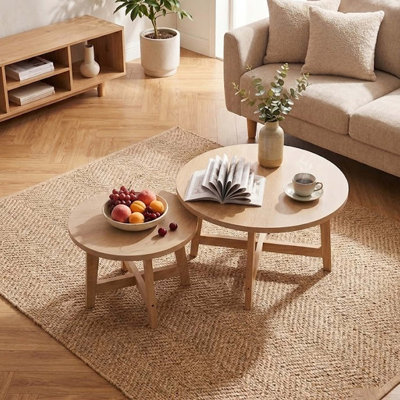 Tables basses gigognes modernes avec structure en forme de X