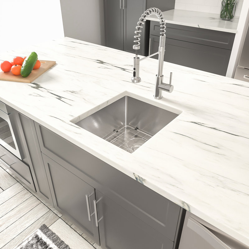 15'' L Single Bowl Stainless Steel Kitchen Sink