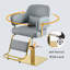 Chaise pivotante inclinable avec base carrée en métal-1376216788