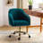 Adan Modern Velvet Task Chair with Wood Frame and Back-1441039654