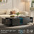 Luxurious 40"W LED Coffee Table with Acrylic Tabletop & High Gloss Drawer-1018814248