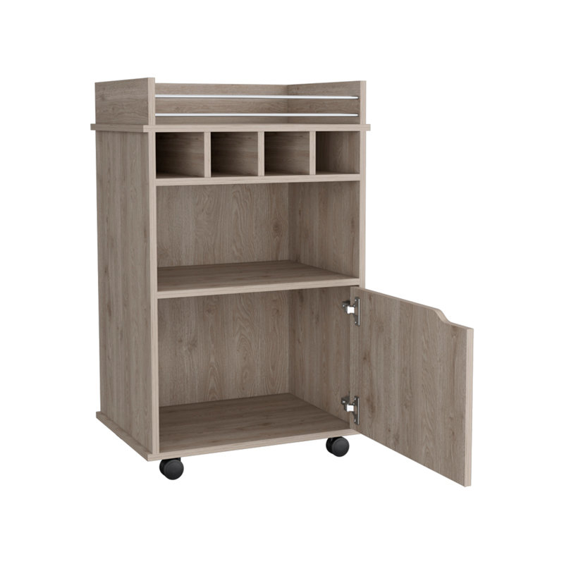 Chariot-bar, salon, pin clair, Beige