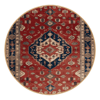Machine Washable Persian Brown Area Rug