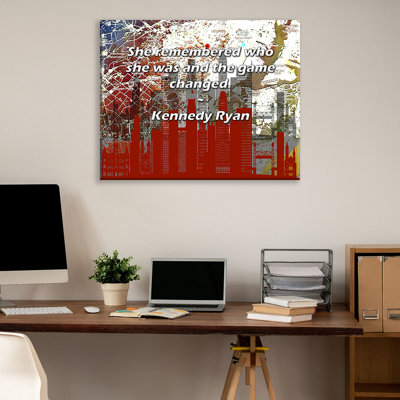 Artsy Quote By Kennedy Ryan Gallery Wrapped Canvas