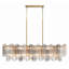Lustre linéaire à 14 lumières Quinzio