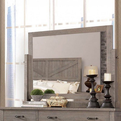 Sofiya Wood Flat Mirror