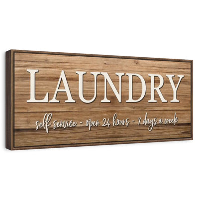 Rustic Laundry Wall Sign