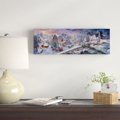 «Holiday at Seaside» par Nicky Boehme - reproduction d'art sur toile tendue