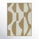 Emmie Abstract Machine Woven Polypropylene Indoor / Outdoor Use Area Rug in Tan/Cream