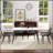 Modern Artificial Stone Dining Table with Straight Edge and Dark Grey Metal Legs, Accommodates 6 People-1645612856-1645612863
