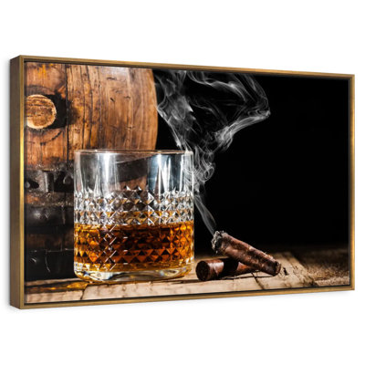 Bourbon tonneau et cigare