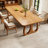 Burlywood Rectangular Solid Wood Dining Table-217827182