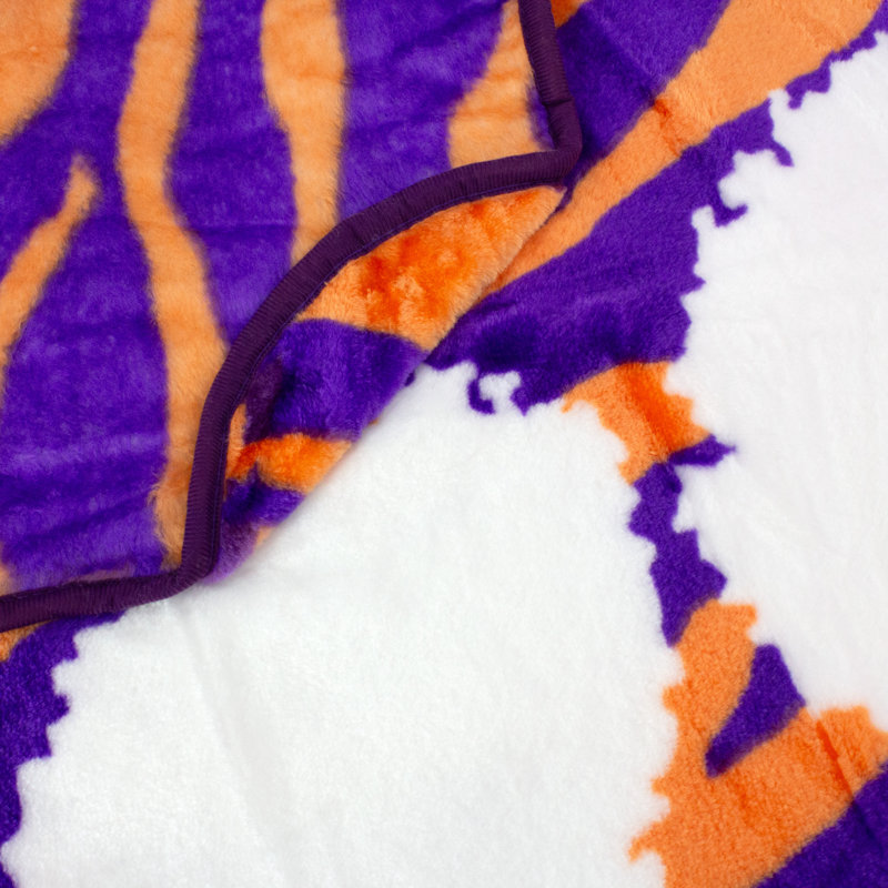 Clemson Knitted Throw Blanket