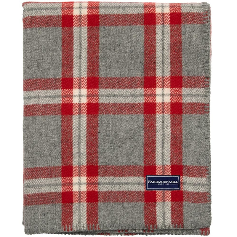 Hand Woven Blanket, Red, 80" x 96"
