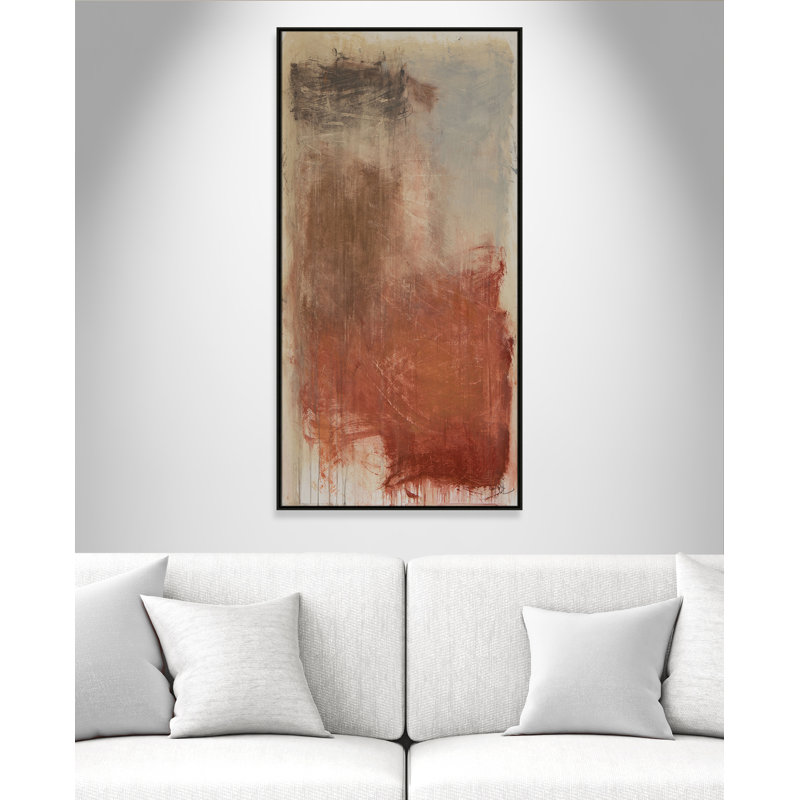 «Colin Autumn Over The Rivera» par, H 61,5 po x l 31,5 po, Espresso