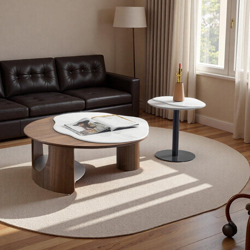 Ensemble de tables basses en marbre