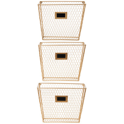 Wall Mounted Metal Wire Magazine Rack