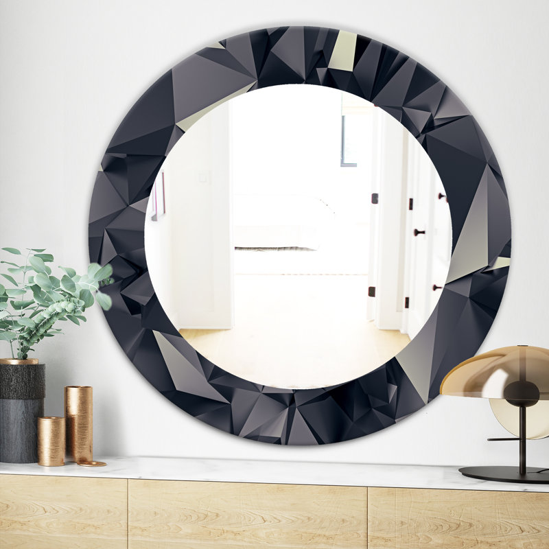 Glass Flat Wall Mirror, 23.6" H x 23.6" W