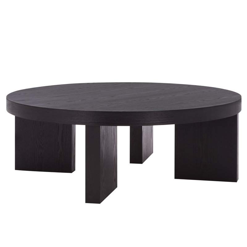 Caminun Round Coffee Table, Black