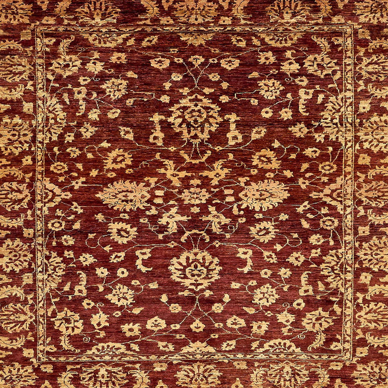 Oriental Indoor Rug, Square 3'