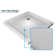 36'' x 72'' Framed Square Sliding Shower Enclosure with Shower Base
