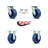 4 Piece Polyurethane Caster Set
