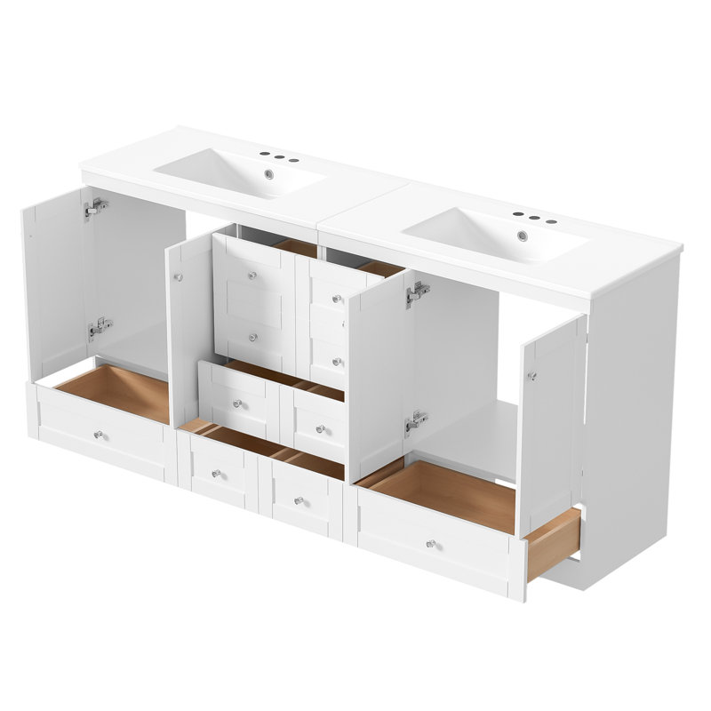 Meuble-lavabo et lavabo en MDF