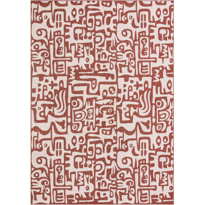 Tapis rouge rouille Aucun