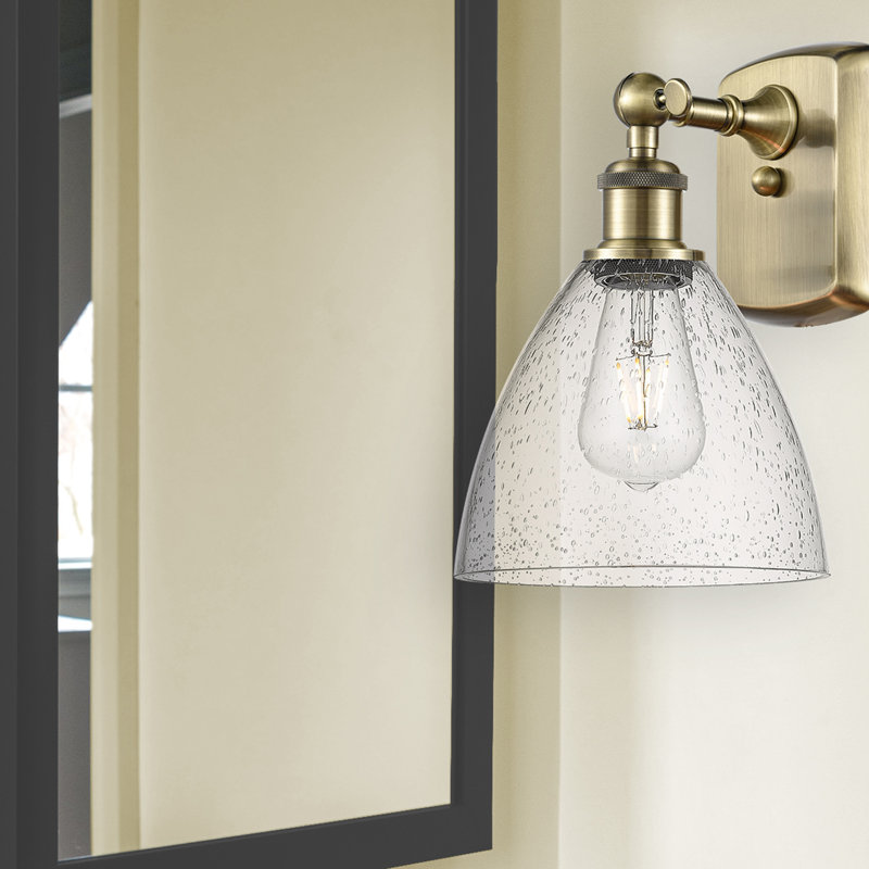 Shauna Armed Sconce, Antique Brass, LED