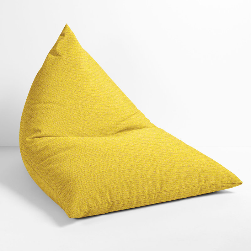 Grand fauteuil à billes d'extérieur Sunbrella, Jaune 100% acrylique