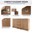 Ensemble de meuble-lavabo double 60 po avec plateau en résine Bellmead-1110874677