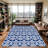 Washable Modern Area Rug,Ultra-Thin Low Pile Large Carpet for Bedroom, Stain Resistant Non Slip Indoor Floor Mat for Dining Room-575391584
