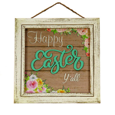 10" "Happy Easter Yall" Wall Sign