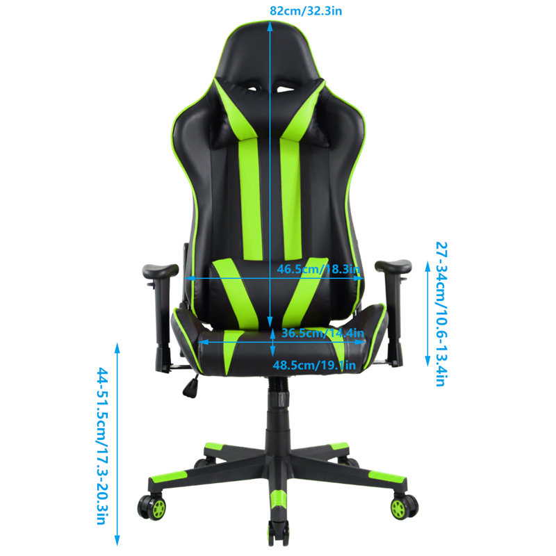 Fauteuil de jeu Inbox Zero, Vert