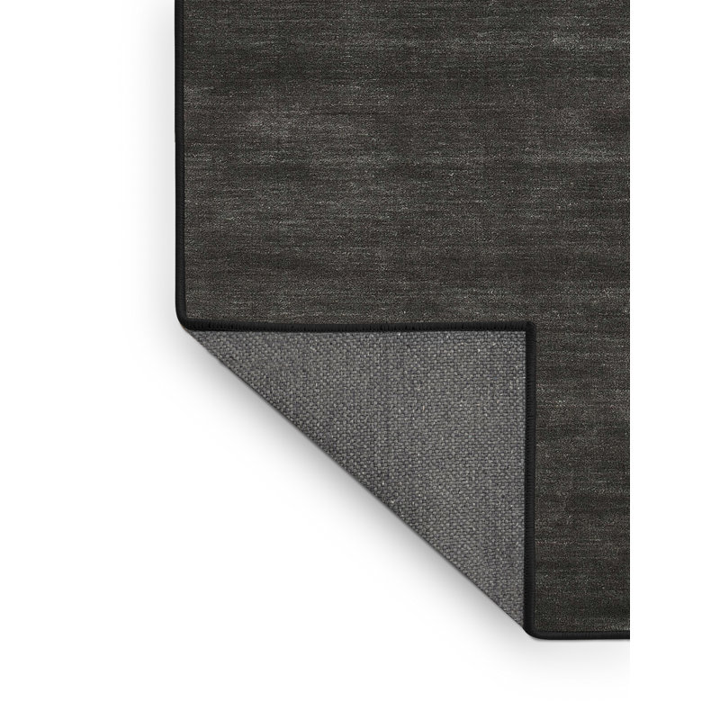 Tapis de zone noire contemporaine, Rectangle 8 pi x 10 pi