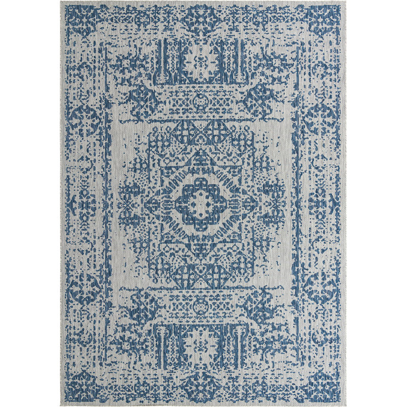 Tapis extérieur bleu ciel, Rectangle 10 pi x 14 pi