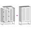 Highboard 68X39x123 Cm Steel-1387111814