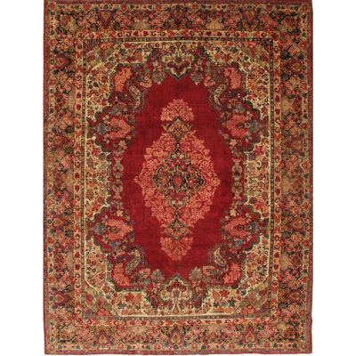 Guban One-of-a-Kind 10' X 14' 1920s Wool Area Rug in