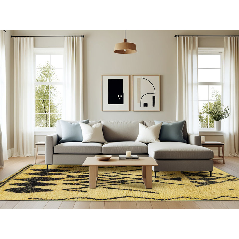 Tapis abstrait moderne 2907, Rectangle 6 pi x 9 pi