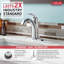 Lahara Single Hole Bathroom Faucet with Drain Assembly, Single Handle Bathroom Sink Faucet-14622306