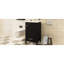 Meuble-lavabo de 20 pouces avec assemblage facile, lavabo en céramique et tiroir à fermeture en douceur pour une installation rapide. Portes compactes, tablette de porte double couche