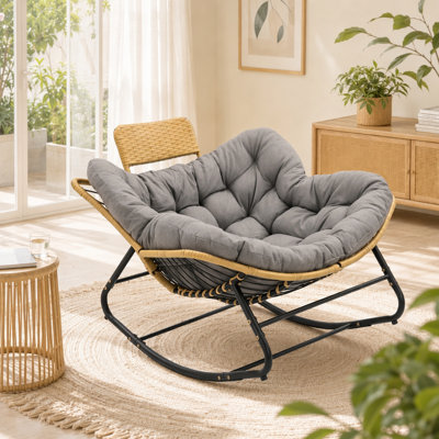Chaise d'extérieur en osier
