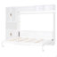 Grand lit escamotable mural avec canapé, tablettes USB et lumière-701955696