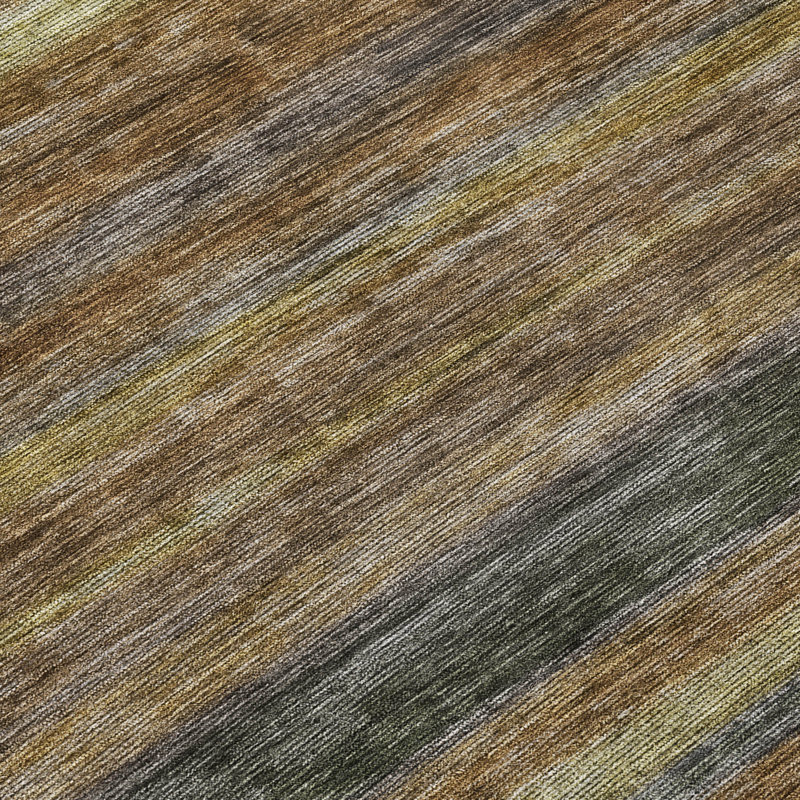 Doravine Brown Washable Indoor-Outdoor Rug - LOOMLAN, 3' x 5'