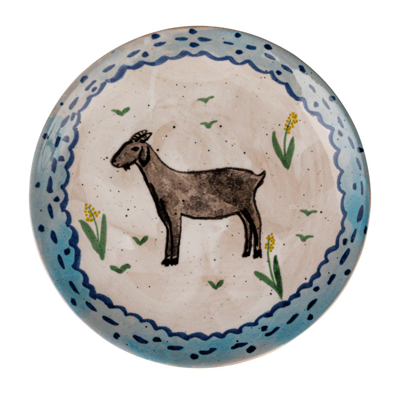 Enchanted Fauna Series - Hand-Painted Stoneware Plates