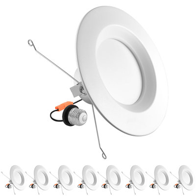Selectable Color Temperature Dimmable Air-Tight IC Rated LED Retrofit Recessed Lighting Kit